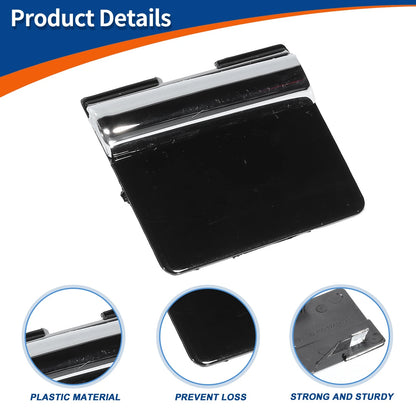 Front Car Bumper Tow Hook Cover for Ford Escape (2013-2019) Black