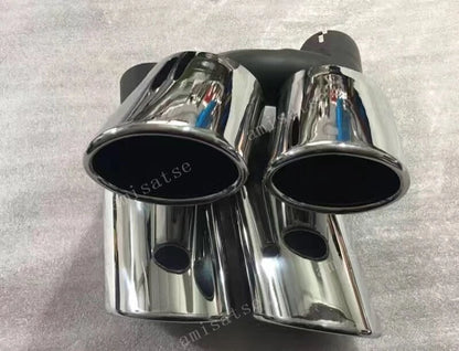 Dual Outlet Quad Exhaust Tips for Audi A4 B9/S4/S6/S7 (2017-2023)