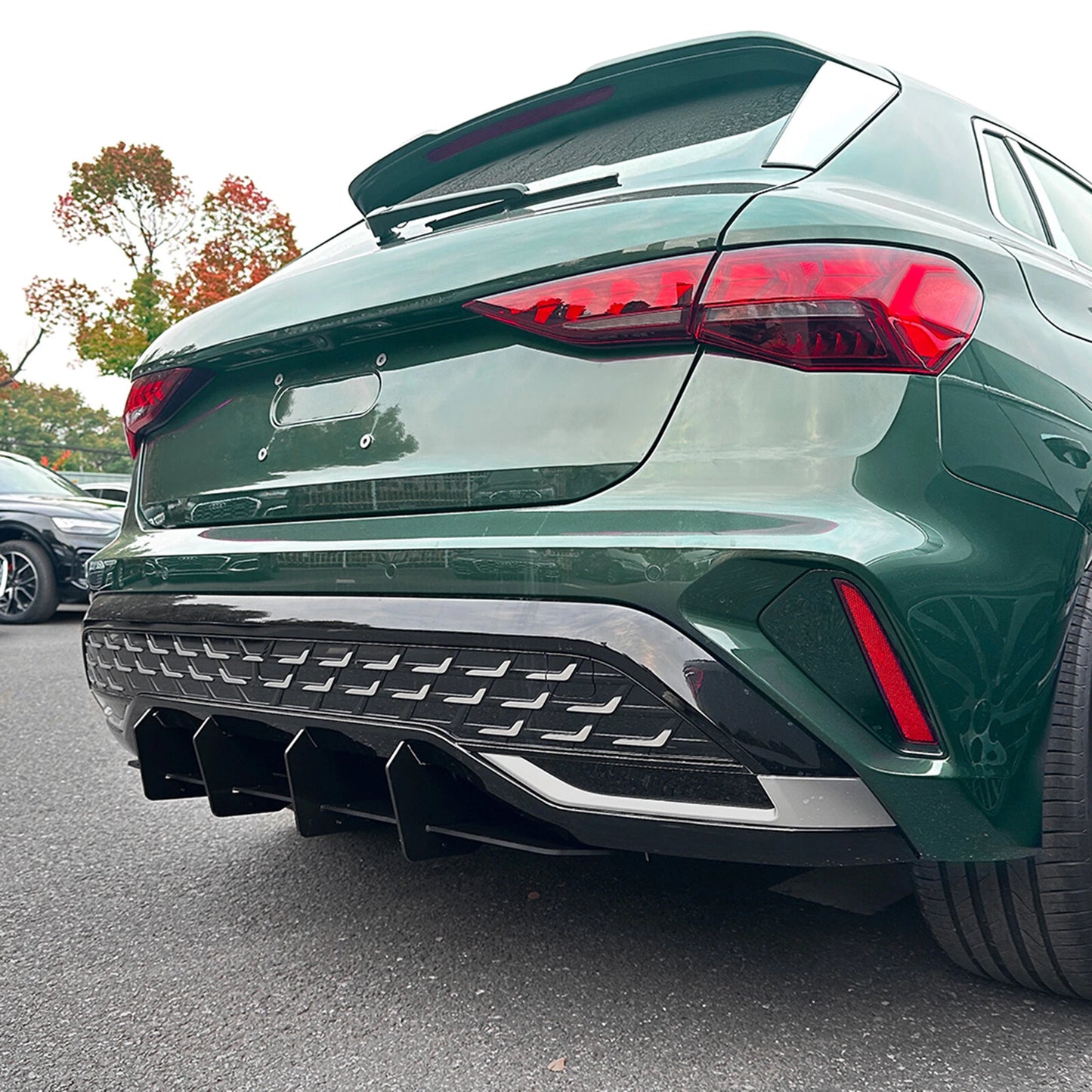 Rear Bumper Diffuser Lip Cover for Audi A3 8Y Sline (2024-2025)