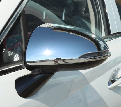Chrome Rearview Mirror Side Lid Frame Cover Trim for Hyundai Sonata (2020-2023)