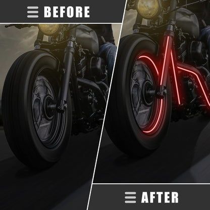 Universal Reflective Tape / High Brightness Reflective Sheet Red for Motorcycles