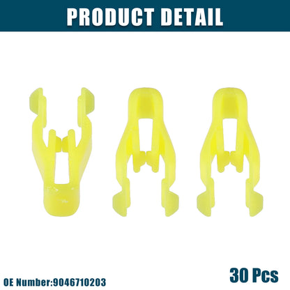 Car Interior Retainer Fastener Clips for Toyota Lexus Yellow 30 Pcs