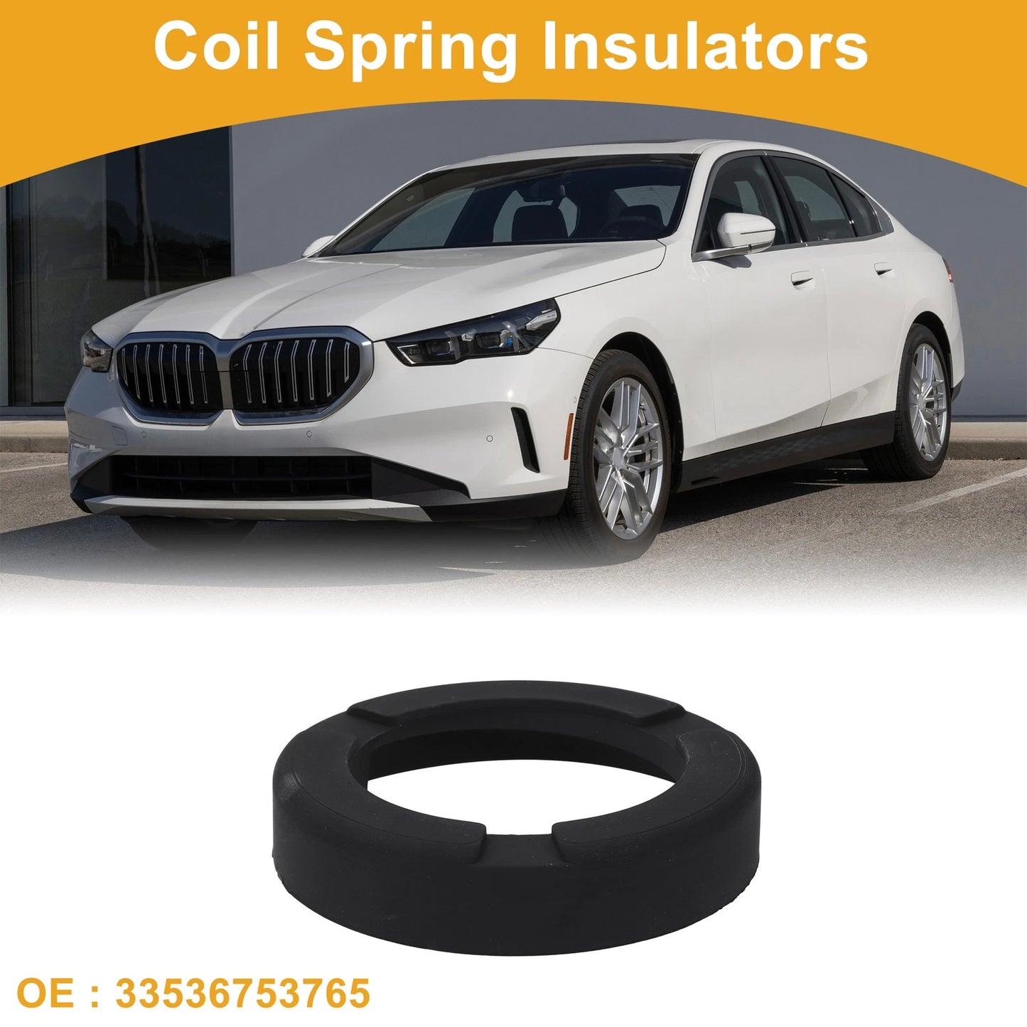 Coil Spring Insulators for BMW 528i 2008-2010 Rubber 1 x Pair