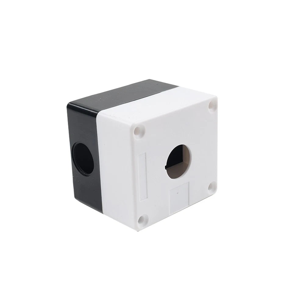 22mm Push Button Switch Box for Control Station - White & Black