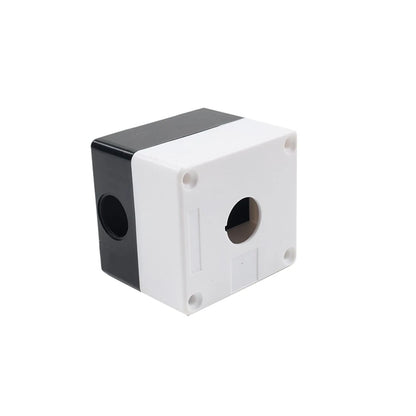 22mm Push Button Switch Box for Control Station - White & Black