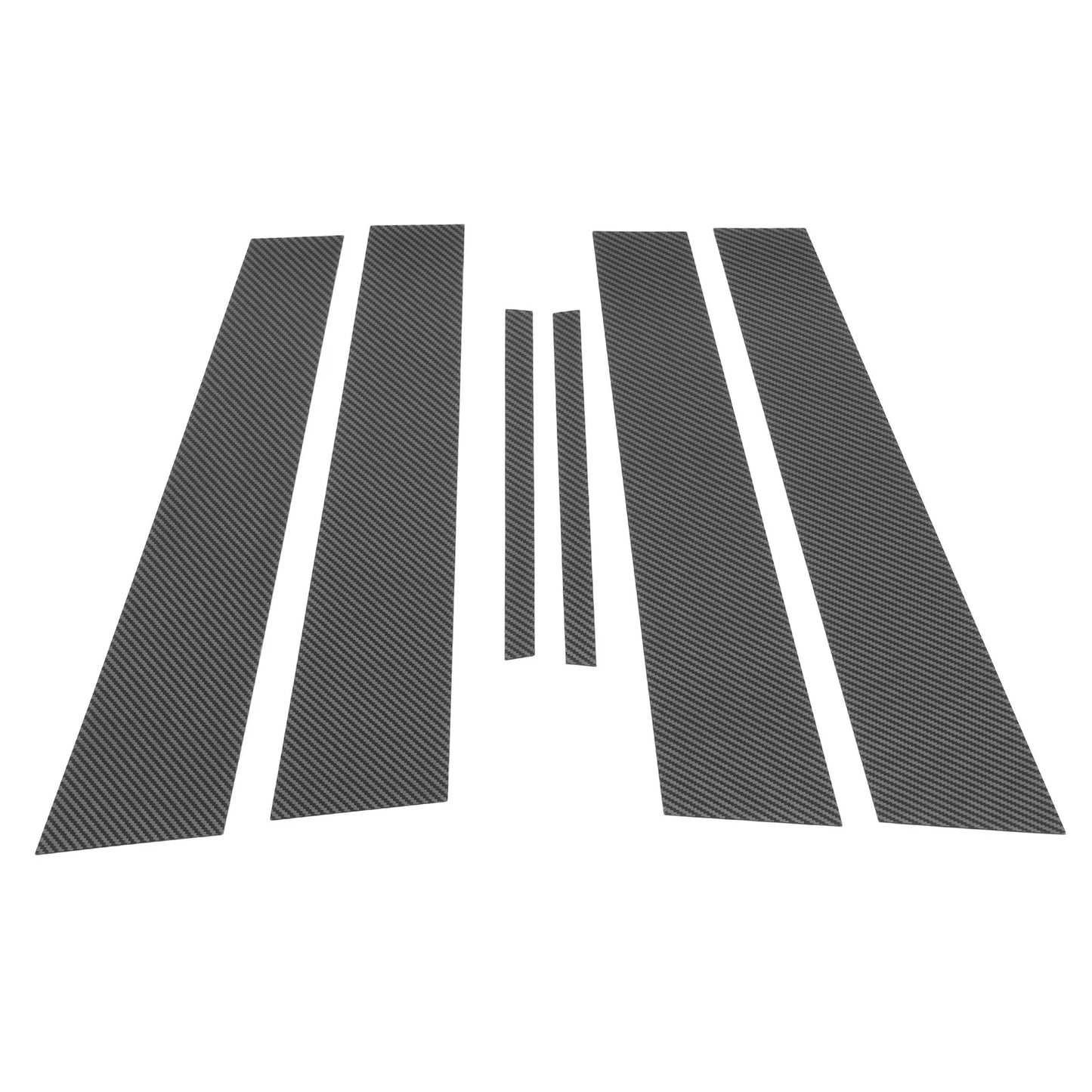 6 x Door Pillar Window Trim Carbon Fiber for Dodge Charger (2011-2014)