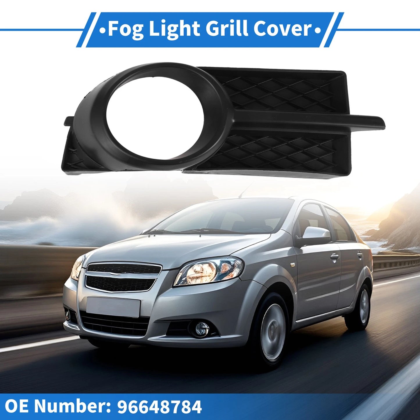 Fog Light Grill 1 x for Chevrolet Aveo (2007 - 2011)