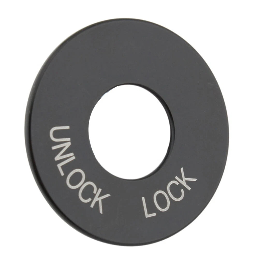 Black Ignition Fork Lock Trim Insert for Harley Road King FLHR (1994-2024)