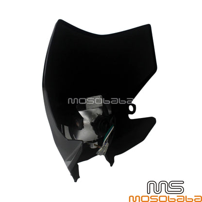 Black Motocross Front Fairing Headlight Lamp for Honda CRF150F CRF230F (2015-2020)