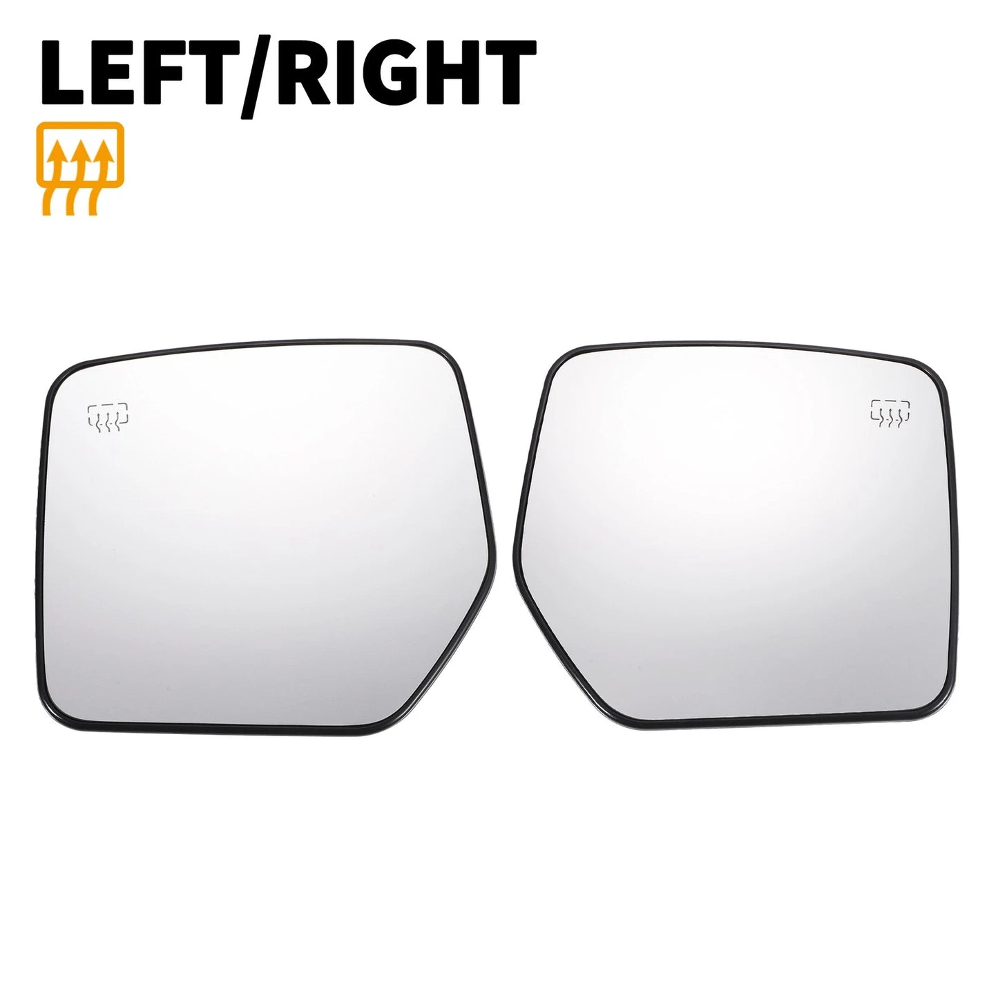 Car Left Right White Mirror Glass w/ Back Heated for Jeep Compass Patriot (2007-2017)