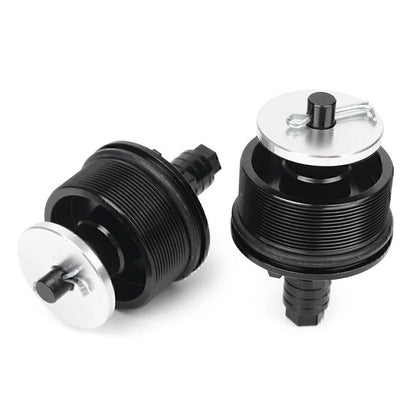 CNC Aluminum Motorcycle Preload Adjusters Fork Bolts  Black for Honda CB400