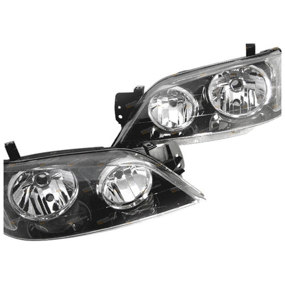 Pair Headlights for Ford BA BF Falcon Fairmont (2002 - 2006)