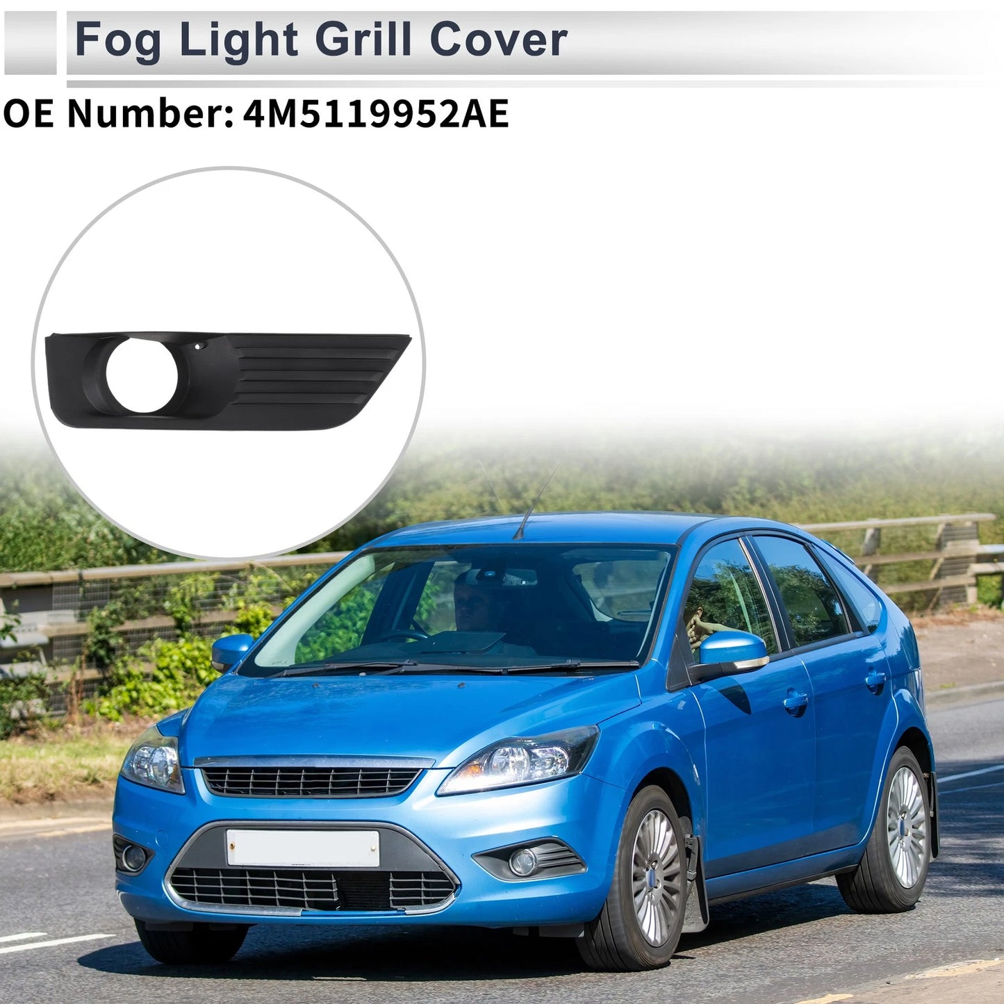 Front Right Fog Light Grill for Ford Focus (2005-2006)
