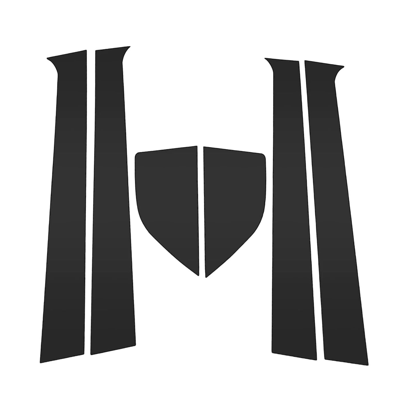 6 x Pillar Window Trim for Chevy Aveo (2002 - 2006)