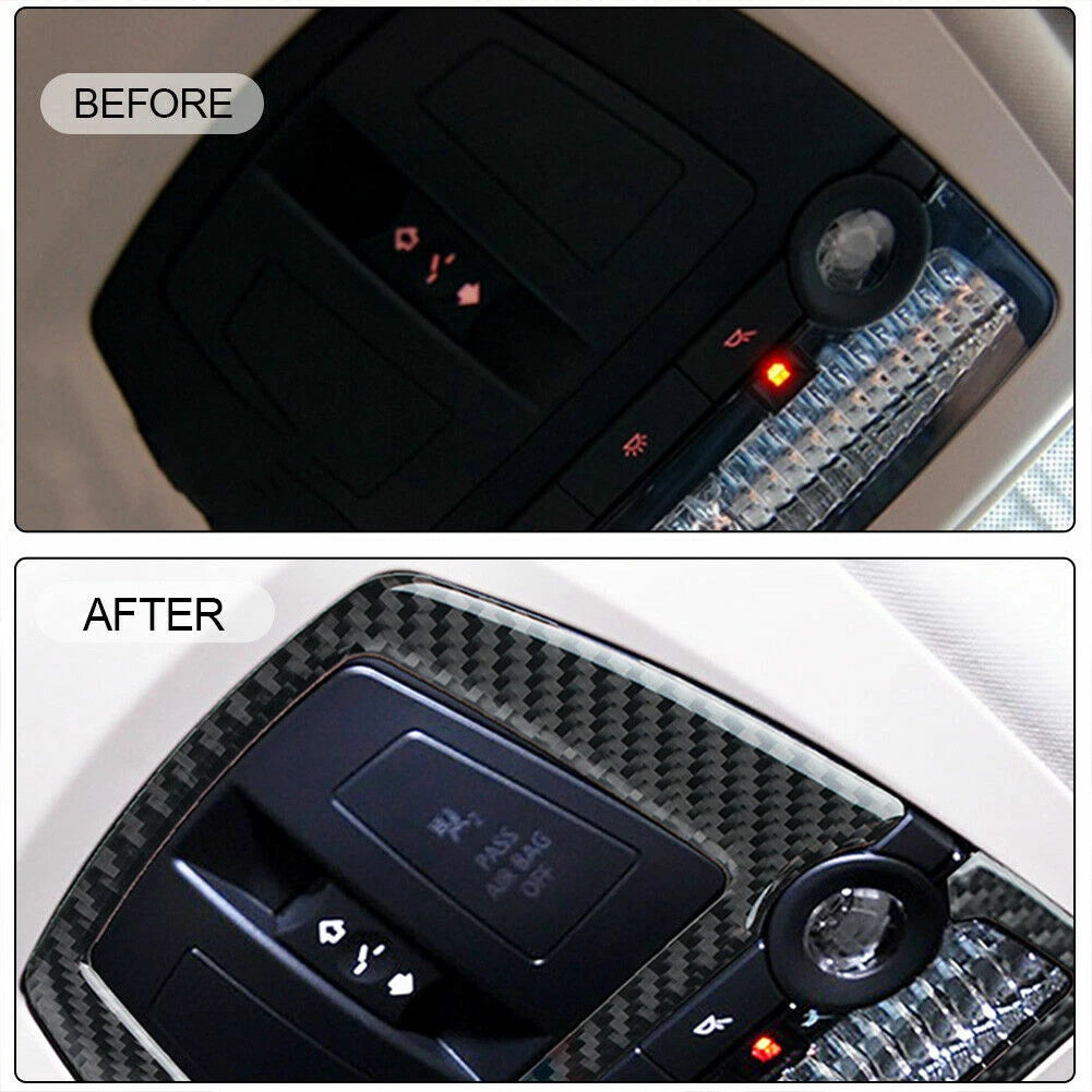 Carbon Fiber Front Reading Light Panel Cover for BMW F10 5 Series (2011-2017)