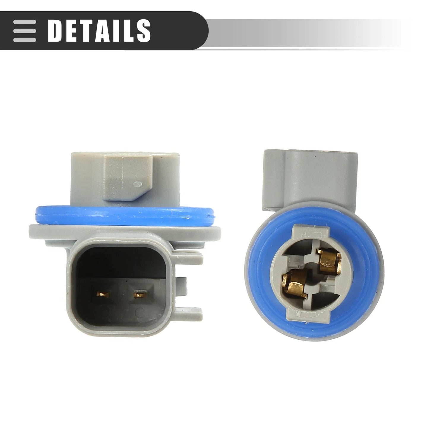 License Plate Light Socket for Dodge Ram 2 x ABS Gray Blue