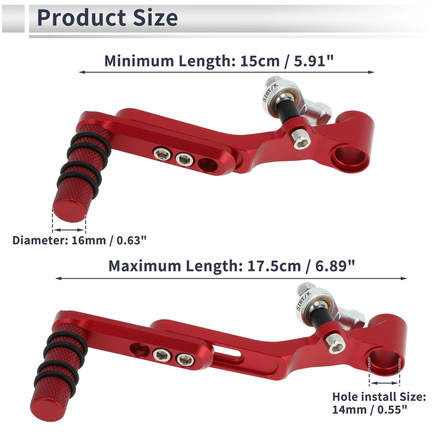 Shifter Lever for Honda CBR650R 2019-2022 - Red Motorcycle Gear