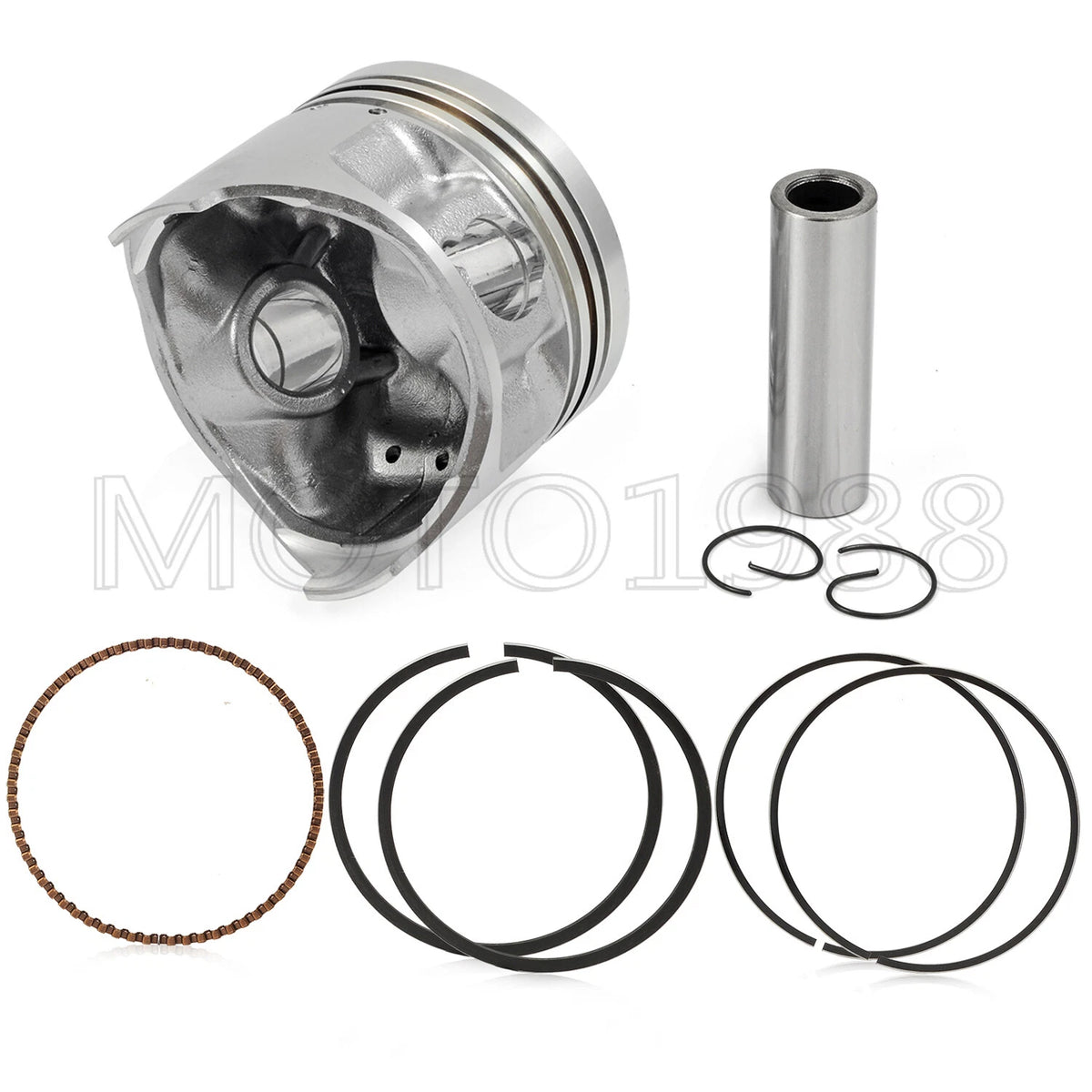 285cc Piston & Ring Kit .50mm Oversize Bore for Yamaha Golf Cart G2-G11 (1988–2010)
