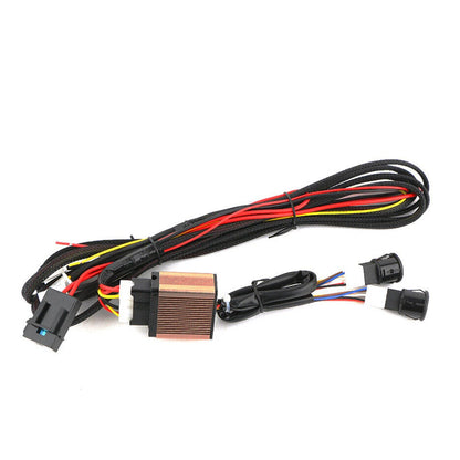 Universal 12V Carbon Fiber Heated Seat Pads  Dual Control Set