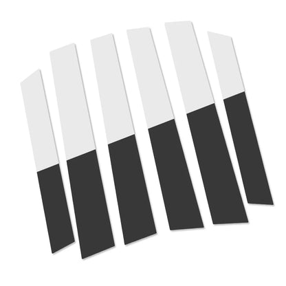 6 x Chrome Pillar Post Door Trim Covers for Honda CR-V (2007-2011)