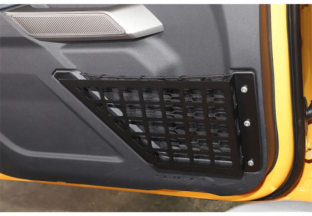 2 x Front Door Panel Pocket Organizer Box for 2021-2023 Ford Bronco