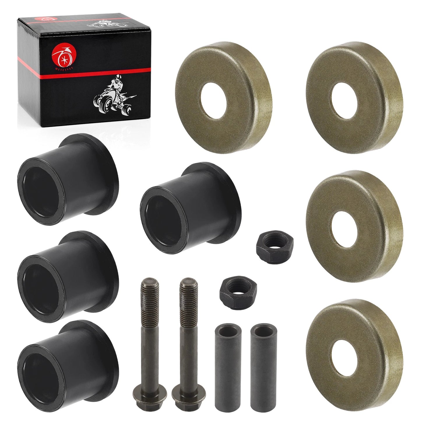 4X Front A Arm Bushing & Cap Kit for Polaris RZR 170 EFI 2009-2021