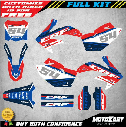 Full Custom Graphic Kit FIERCE Style for Honda CRF 450 (2008)