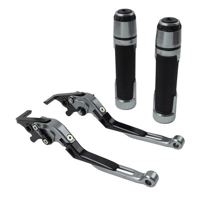 Folding Extendable Brake Clutch Lever Grip Set for Kawasaki Ninja ZX-6