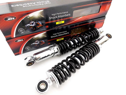 320mm JBS Black/Chrome Rear Shock Absorbers for Kawasaki KH400