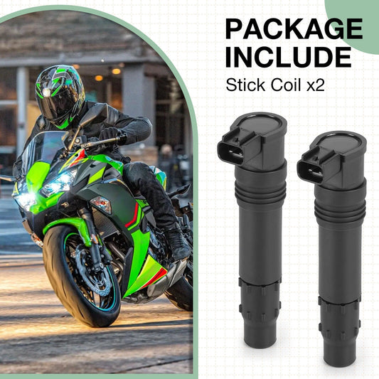 2 x Ignition Coil for Kawasaki ER-6N 650/R ZX12R ZX9R Versys 650 (1998–2024)