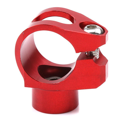 25mm Universal Motorcycle Steering Damper Fork Frame Mounting Clamp Bracket Red
