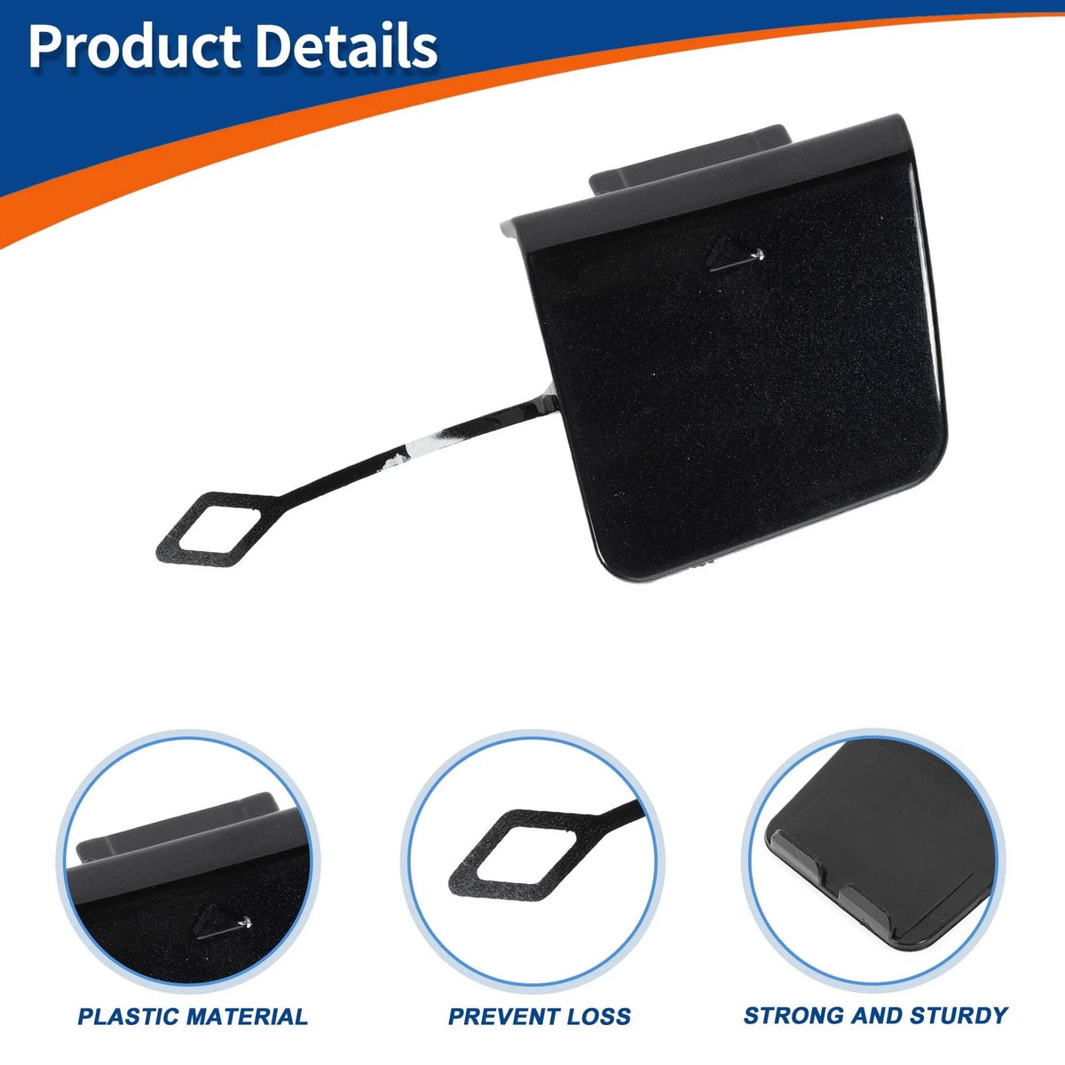 Rear Tow Hook Cover for BMW 2 Series F45 Jet Black