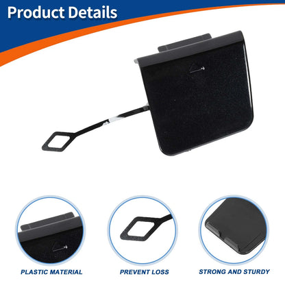 Rear Tow Hook Cover for BMW 2 Series F45 Jet Black