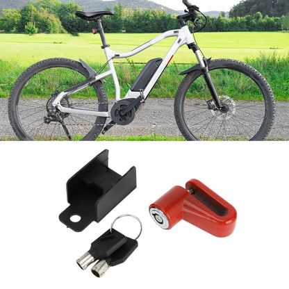 Bicycle Lock Portable Ring Anti-Theft Bike Lock for Bicycle Red