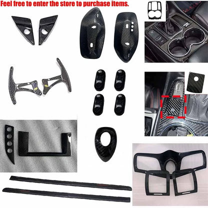 100% Carbon Fiber Gear Shift Knob Cover Trim for Maserati GranTurismo GC 08-19