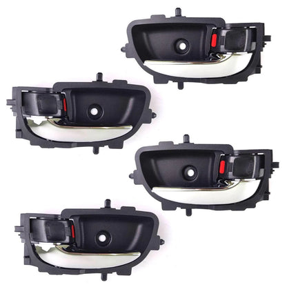 Interior Door Handle Chrome Set 4 L+R Fits Toyota Vios Yaris 4D SED 2007-12 D06