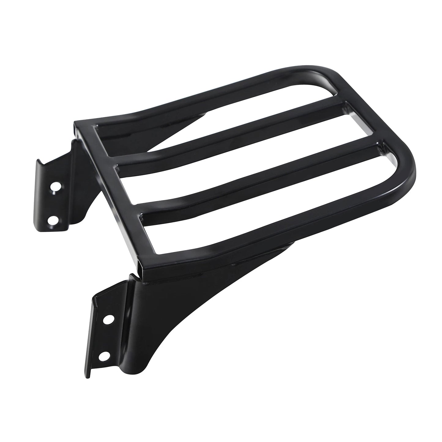 Black Detachable Rear Backrest Luggage Rack for Harley Dyna FXD FXDB (2006-2023)