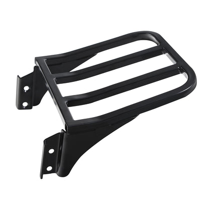 Black Detachable Rear Backrest Luggage Rack for Harley Dyna FXD FXDB (2006-2023)