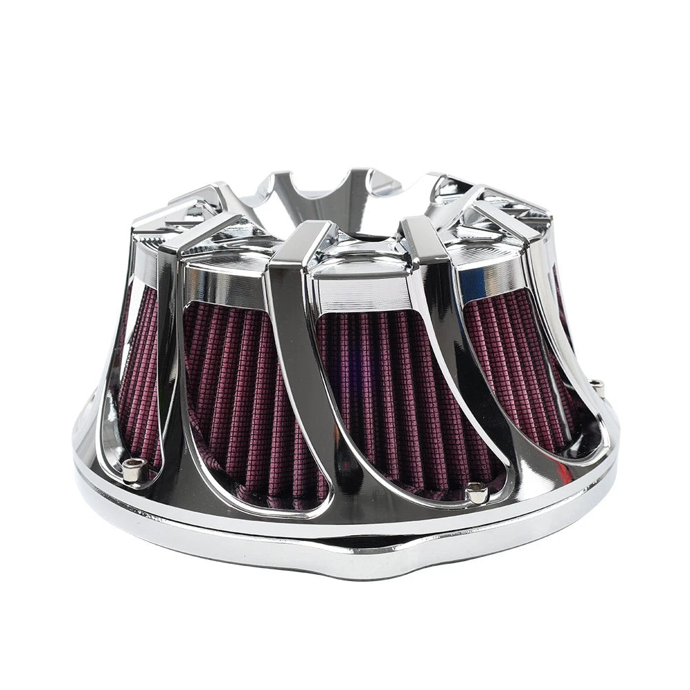 Chrome Air Cleaner Intake Filter Kit for Harley Sportster XL883 XL1200 (1991+)