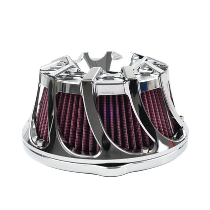 Chrome Air Cleaner Intake Filter Kit for Harley Sportster XL883 XL1200 (1991+)