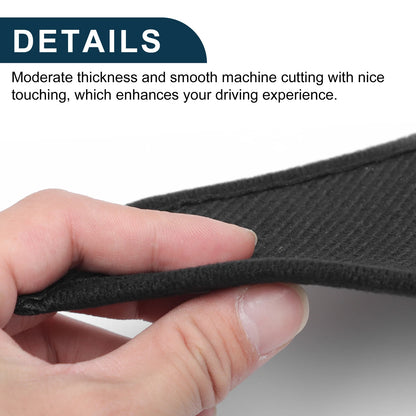Car Door Leather Anti Kick Pad Sticker for BMW 1 Series (2012-2013) Black Set
