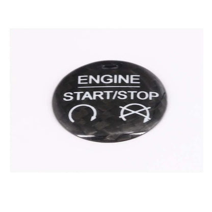For Mustang 2015-2019 Carbon Fiber Ignition Engine Start Stop Buttons Cover Trim