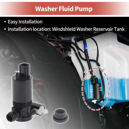 Windshield Washer Pump w/Grommet for Ford Edge (2015-2023)