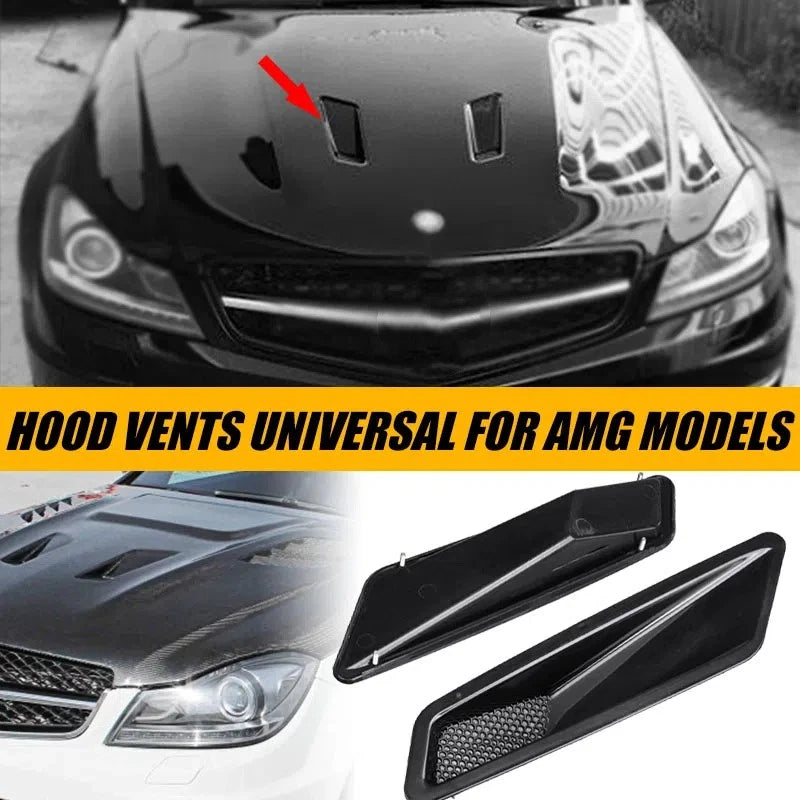Bonnet Vent Scoop Duct Gloss Black for Mercedes W204 C63 AMG (2008–2015)
