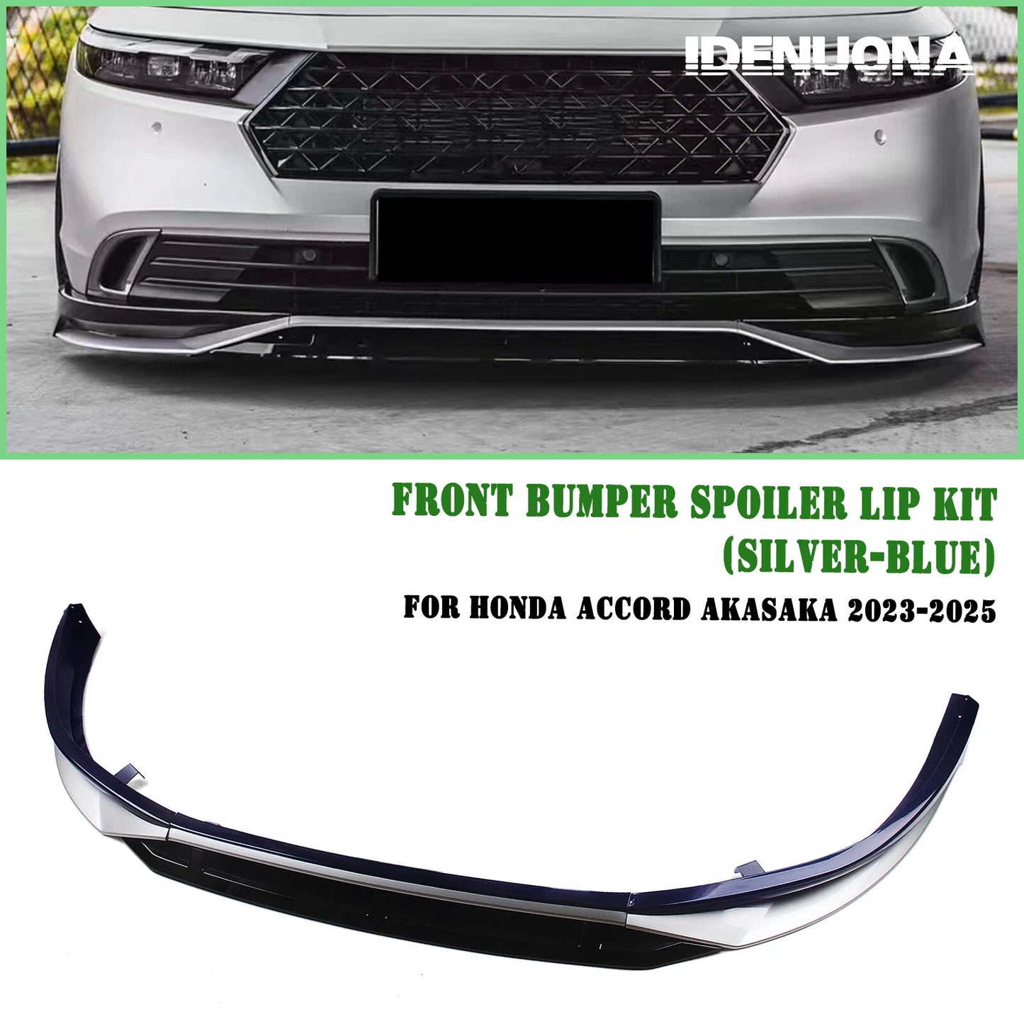 Front Bumper Spoiler Lip Kit for Honda Accord (2023-2025)