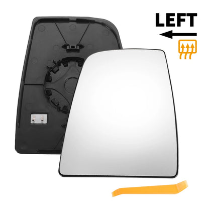 Left Upper White Heated Mirror Glass for Ford Transit T150 T250 T350 (2015-2023)