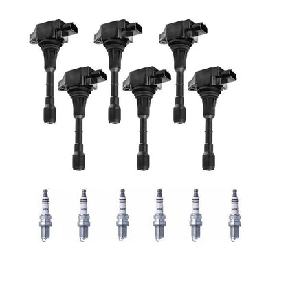 6 x Ignition Coils & 6 x Spark Plugs for Nissan Altima 3.5L VQ35DE (2013-2017)
