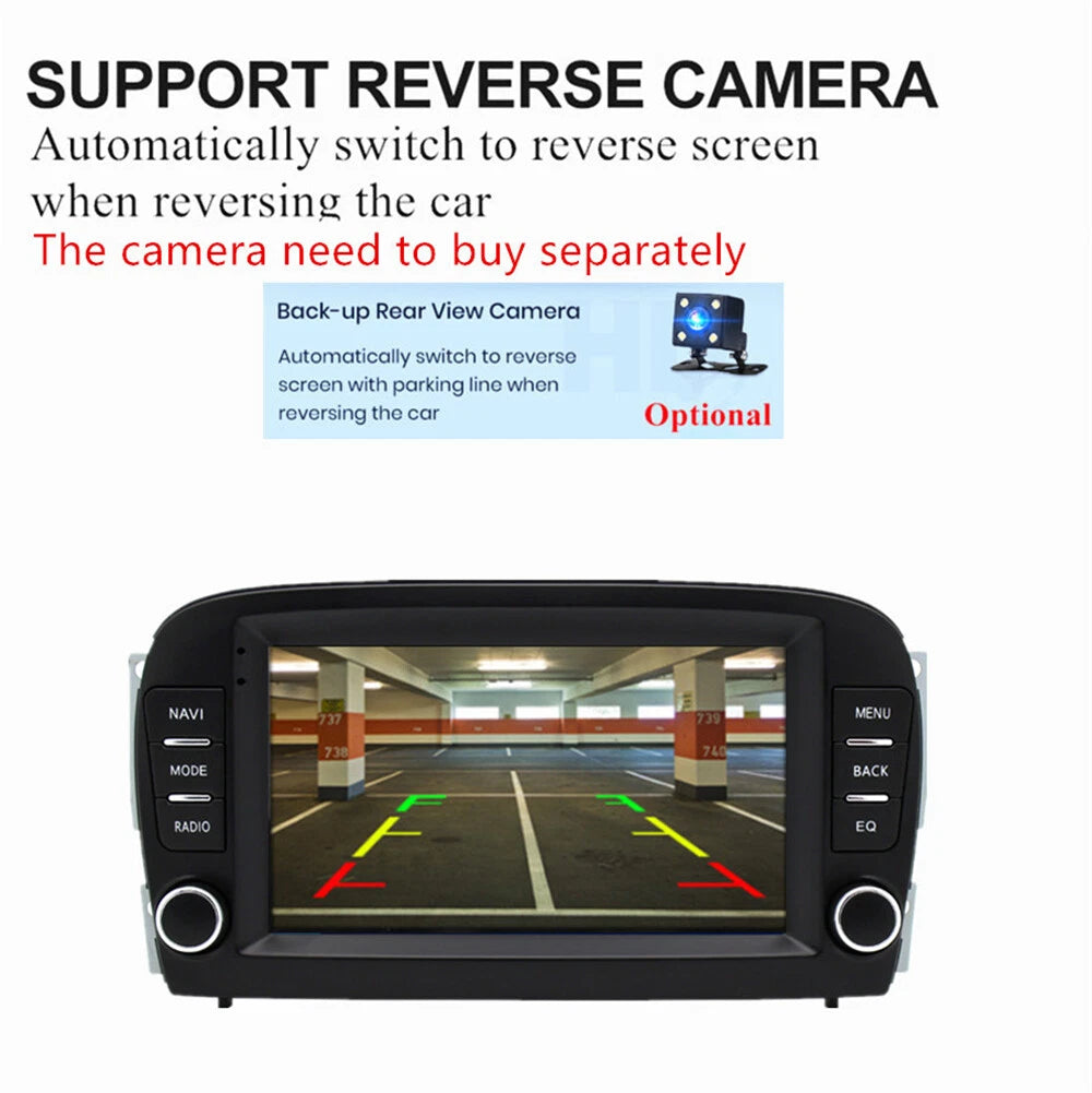 7" Stereo Radio GPS Navi for 01-05 Mercedes SL R230 SL350 SL500 SL55 SL600 SL65