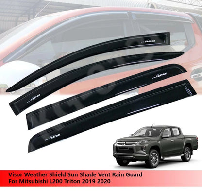 Windshield Visor Monsoons for Mitsubishi L200 Triton (2019-2020)