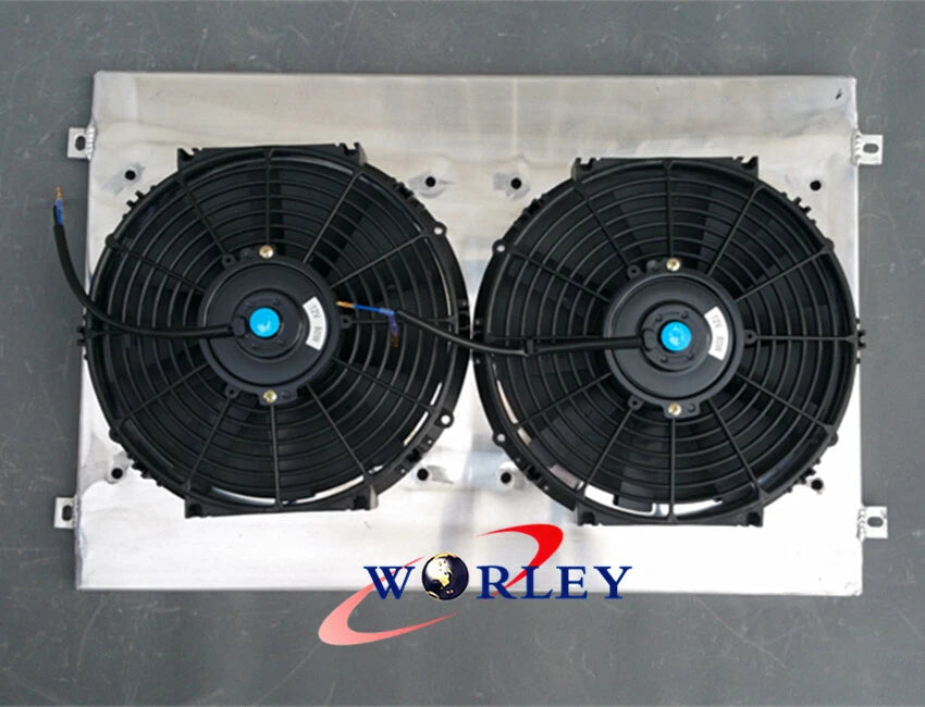 Aluminum Radiator Shroud & Fans for Toyota Land Cruiser HDJ80 HZJ80 (1990-1997)